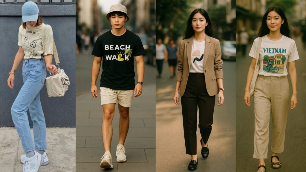 Cách Phối Giày, Áo Thun, Nón Và Phụ Kiện Để Tạo Outfit Hoàn Hảo